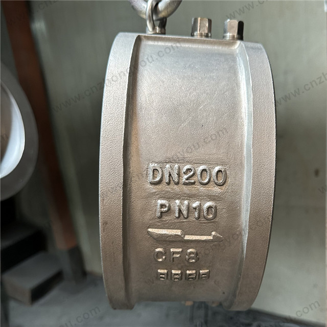 World Famous Brand KSB Wafer Check Valve, DN200 PN10, ASTM A351 CF8 Body, SS304 Trim