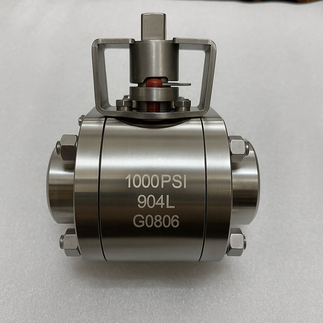 BARE STEM 350℃ Temperature BALL VALVE, 2'' 1000PSI, F904L Body, F904L Ball, SW Ends