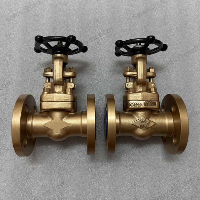 INTEGRAL FLANGE GATE VALVE, 0.75'' 150LB, ASTM B148 C95800 Body, ASTM B148 C95800 Trim, RF Ends