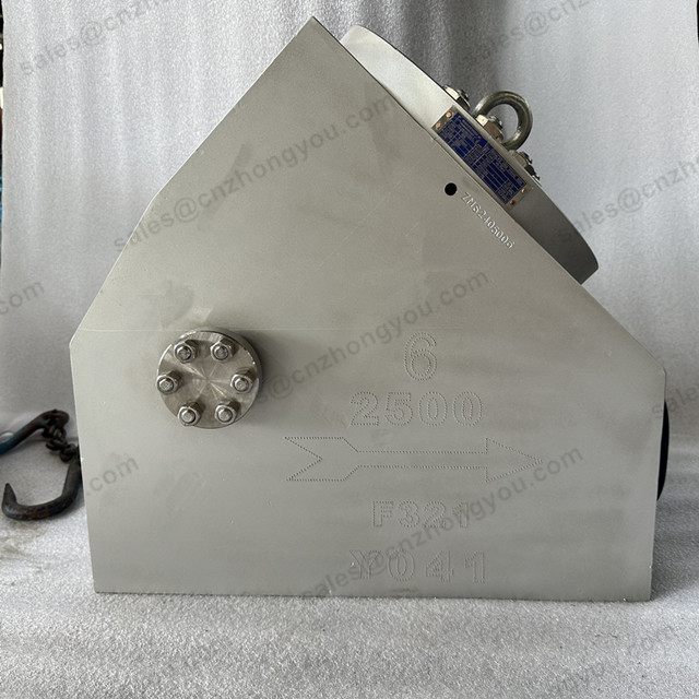 Y PATTERN FORGED TILTING DISC CHECK VALVE, 6'' 2500LB, ASTM A182 F321 Body, ASTM A182 F321 Trim, BW Ends