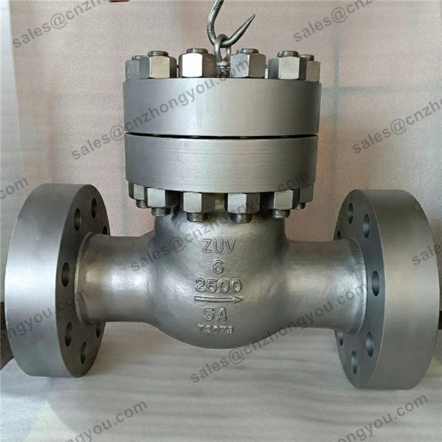 Bolted Bonnet BB 2500LB Swing Check Valve, 6'' 2500LB, ASTM A995 5A Body, ASTM A995 5A Trim, RTJ Ends