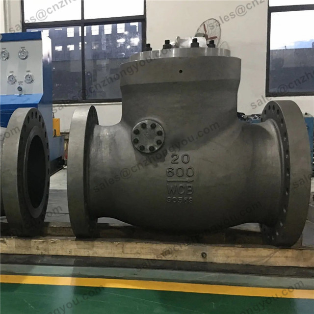 Pressure-Sealed Tilting Disc Check Valve, 20'' 600LB, ASTM A216 WCB Body, SS410 Trim, Flanged Ends