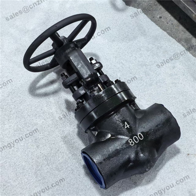 Forged Steel Gate Valve, 4'' 800LB, A105N Body, #8 Trim, SW Ends