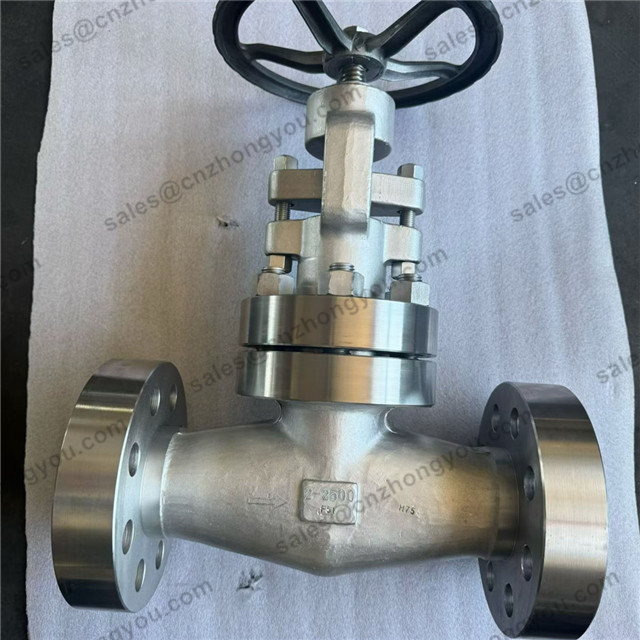 Bolted Bonnet High Pressure Globe Valve, 2'' 2500LB, F51 Body, F51 Trim, RTJ Ends