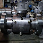 FORGED BALL VALVE DN80 PN320, ASTM A105 Body, A105 Trim, RTJ, Wormgear Operated