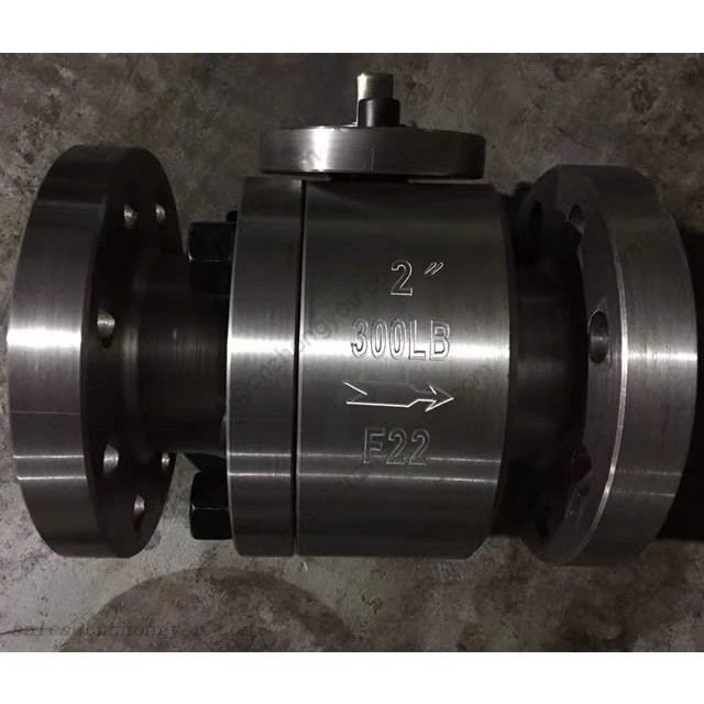 Forged Ball Valve, 2'' 300LB, ASTM A182 F22 Body, ASTM A182 F22 Ball, RF