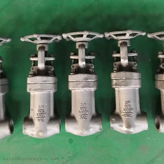 Forged Bellows Seal Globe Valve, 0.75'' 800#, ASTM A105N Body, SS304 Bellows, SW