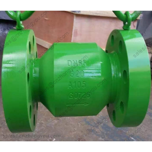 Forged Steel Axial Flow Check Valve, DN65 PN320, ASTM A105 Body, ASTM F304 Trim, RTJ
