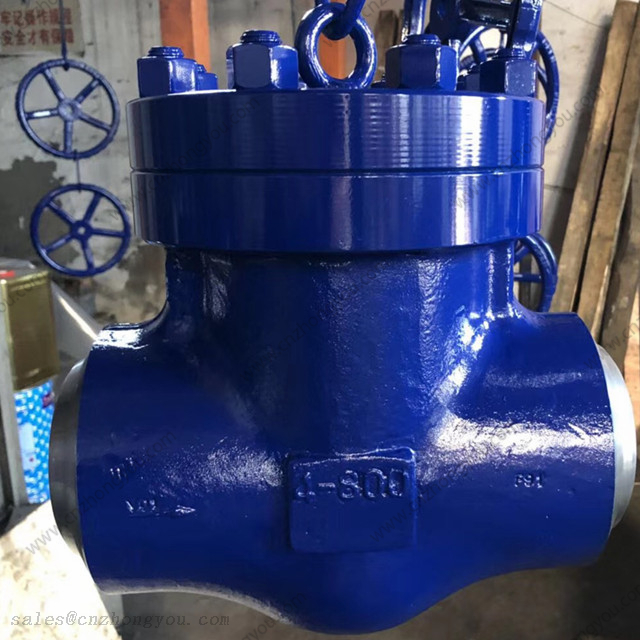 Forged Swing Check Valve, 4'' 800LB, ASTM A182 F91 Body, ASTM A182 F91 Trim, Butt Weld