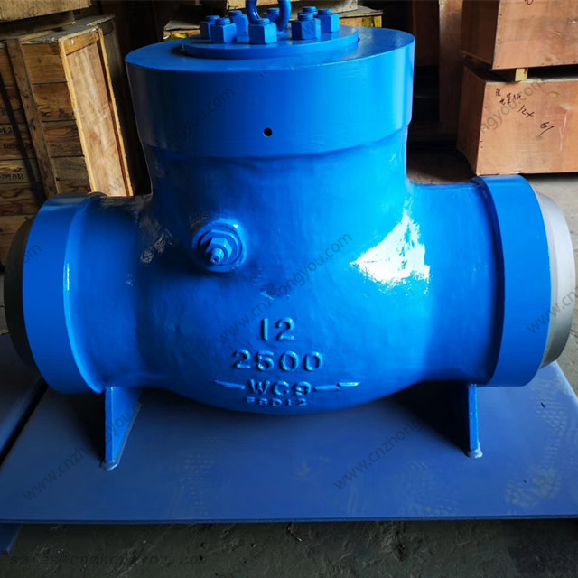 Pressure Seal Cover Swing Check Valve, 12'' 2500LB, ASTM A217 WC9 Body, Trim No.#5, BW Ends
