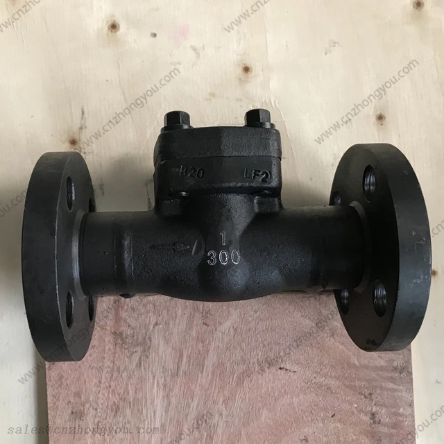 ZYI Forged Steel Swing Check Valve, 1'' 300LB, ASTM A350 LF2 Body, SS316 Trim, RF