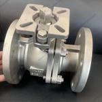 JIS Ball Valve, 65A 10K, SCS14 Body, SCS14 Ball, RF ends, Bare Stem