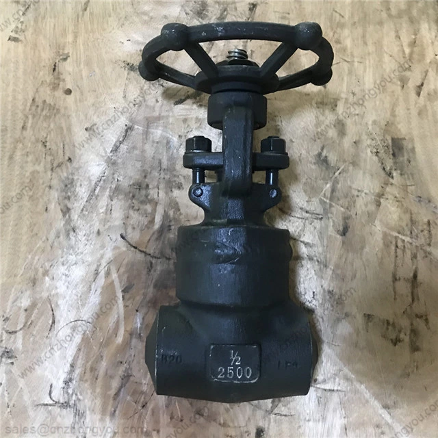 Weld Bonnet Gate Valve, 0.75'' 2500LB, ASTM A350 LF2, ASTM A182 SS316L Trim, BW