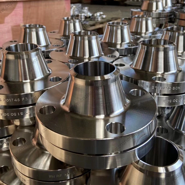 WN Flange, 2'' 150LB, ASTM A182 F316 Body, Sch 40, RF Ends