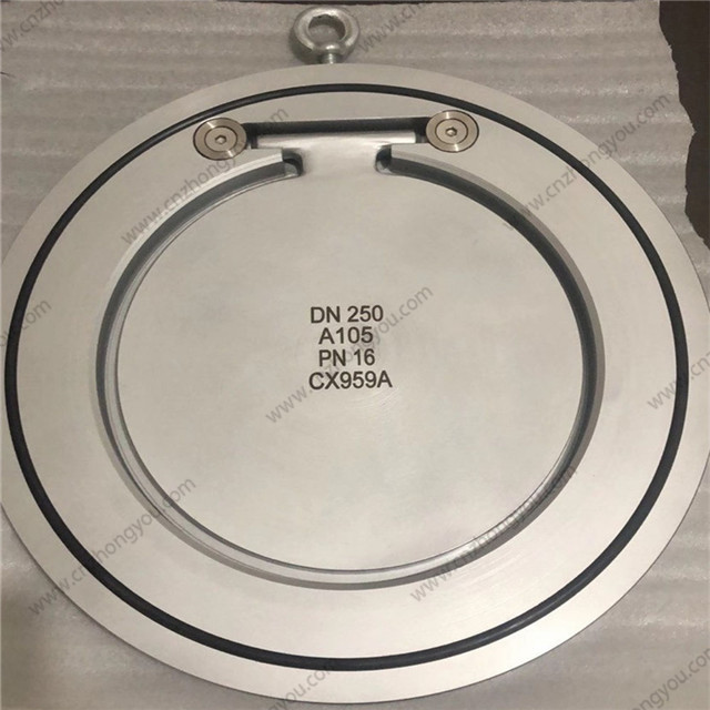 Forged Steel Single Disc Wafer Check Valve, DN250 PN16, A105 Body, F304 Disc, Viton Seat