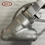 Incoloy 825 Y Pattern Globe Valve, 4'' 1500LB, ASTM A494 CU5MCuC Body, 825 Trim, BW Ends