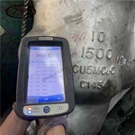 Incoloy 825 Y Pattern Globe Valve, 4'' 1500LB, ASTM A494 CU5MCuC Body, 825 Trim, BW Ends