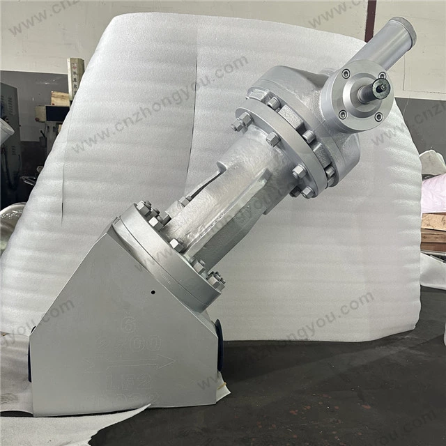 Y Type Forged Steel Globe Valve, 6'' 2500LB, ASTM A350 LF2 Body, #16 Trim, BW Ends