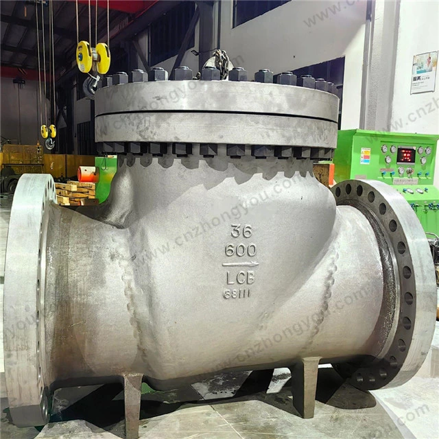 DN900 Swing Check Valve, 36'' 600LB, ASTM A352 LCB Body, #8 Trim, Flanged Ends