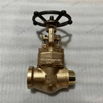 DN40 Aluminum Bronze C95500 Gate Valve, 1.5'' 800LB, ASTM B148 C95500 Body, UNS C95500 Trim, NPT.M&NPT.F