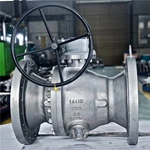 14x10 Reduced Bore Ball Valve, 14''x10'' 300LB, Duplex 2205 Body, ASTM A182 F51 Ball, Flange Ends