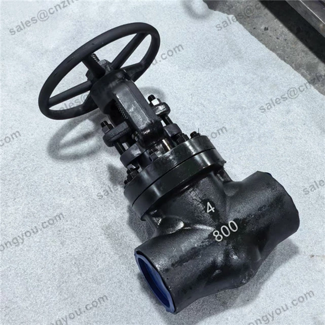 Forged Steel Gate Valve, 4'' 800LB, A105N Body, #8 Trim, SW Ends