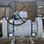 3PCS High Pressure Reduced Port Fixed Ball Valve, 8''x6'' 1500LB, ASTM A105 Body, ASTM A105 Ball, 17-4PH Stem, RTJ Ends