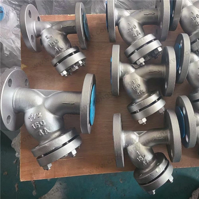 4A DN25 DN32 Y Strainer, 1.25'' 150LB, 4A Body, 4A Screen, RF Ends