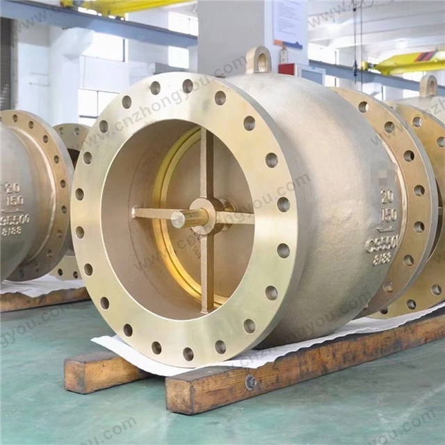 Aluminum Bronze C95500 Axial Flow Check Valve, 20‘’ 150LB, C95500 Body, C95500 Trim, FF Ends