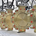 Aluminum Bronze Lug Butterfly Valve, 8'' 150LB, ASTM B148 C95800 Body, C95800 Disc, Wafer Type