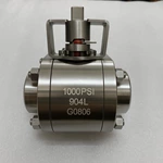 BARE STEM 350℃ Temperature BALL VALVE, 2'' 1000PSI, F904L Body, F904L Ball, SW Ends