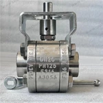 Bare Stem Ball Valve, DN25 PN125, ASTM A182 F316 Body, ASTM A182 F316 Trim, BW Ends