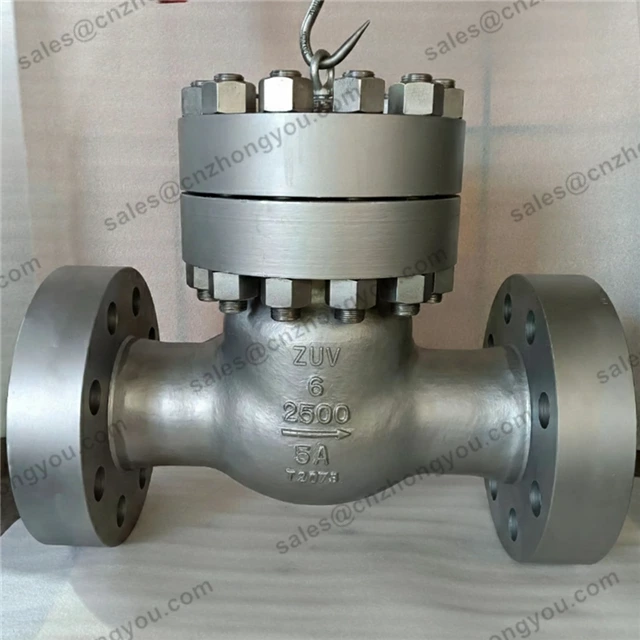 Bolted Bonnet BB 2500LB Swing Check Valve, 6'' 2500LB, ASTM A995 5A Body, ASTM A995 5A Trim, RTJ Ends