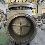 Bolted Cover Middle Steel Swing Check Valve, 26'' DN650 150LB, ASTM A216 WCB Body, ASTM A216 WCB Disc, B16.47 Series B Flange