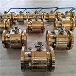 C95800 Forged Ball Valve, 2'' 150LB, C95800 Body, C276 Ball, RF Ends