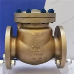 Cast Aluminum Bronze C95400 Check Valve, 3'' 150LB, ASTM B148 C95400 Body, ASTM B148 C95400 Trim, Flanged Ends