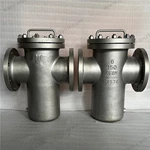 Cast SS Basket Filter, 6'' 150LB, ASTM A351 CF8M Body, ASTM A182 F316L Screen, RF Ends