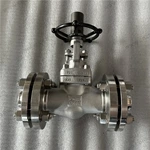 Counter Flange Position Indicator Gate Valve, DN40 PN16, ASTM A182 F316L Body, ASTM A182 F316L Trim, RF Ends