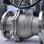 CZ100 Floating Ball Valve, DN125 PN25, ASTM A494 CZ100 Body, N02100 Ball, Flange Ends