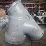 DIN 1.0619 BW Y Filter, DN250 PN25, 1.0619 Body, SS304 Screen