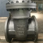 DIN 1.0619 Gate Valve, DN500 PN16, 1.0619 Body, 1.0619 Wedge, Flange Ends, Bare Stem