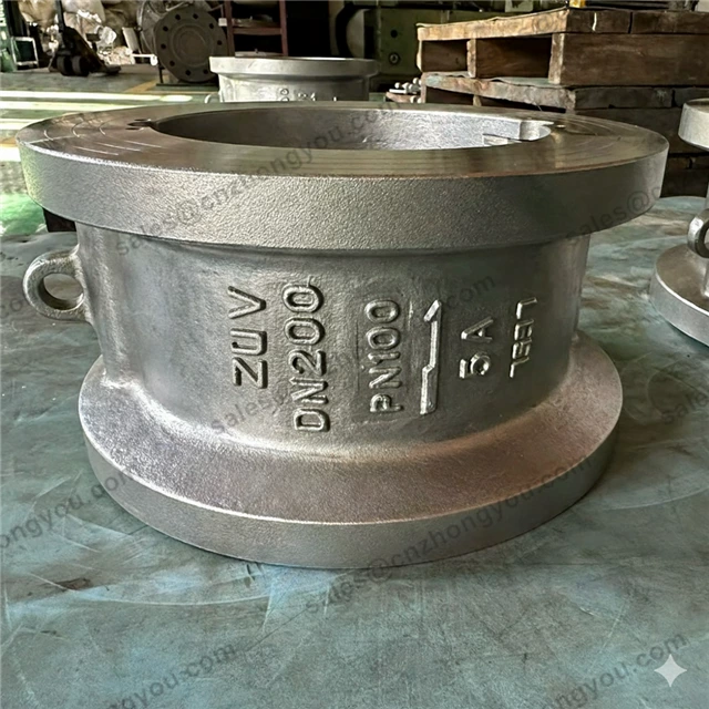 Double Door Wafer Check Valve, DN200 PN100, ASTM A995 5A, ASTM A995 5A Disk