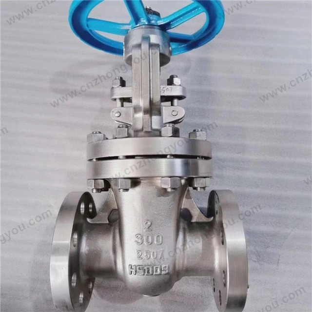 Duplex 2507 Stainless Steel Gate Valve, 2'' 300LB, 2507 Body, 2507 Trim, RF Ends
