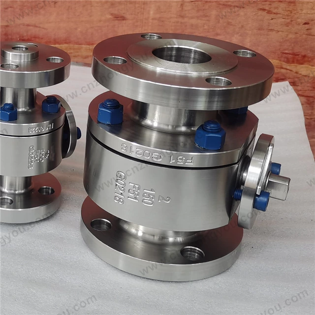 Duplex F51 Ball Valve, 2'' 150LB, ASTM A182 F51 Body, ASTM A182 F51 Trim, RF Ends