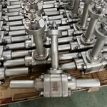 Extended Body Bonnet Ball Valve, DN20 PN25, ASTM A182 F304 Body, ASTM A182 F304 Trim, BW Ends