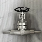 EXTENDED PIPE GLOBE VALVE, 1'' 2500LB, ASTM A182 F55 Body, ASTM A182 F55 Trim, BW Ends
