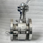 Extended Stem V Type Ball Valve, DN40 PN25, 2205 Body, F51 Ball, RF Ends
