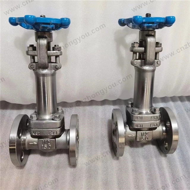 Extension Stem F53 Globe Valve, 0.5‘’ 150LB, ASTM F53 Body, ASTM A182 F53 Trim, RF Ends