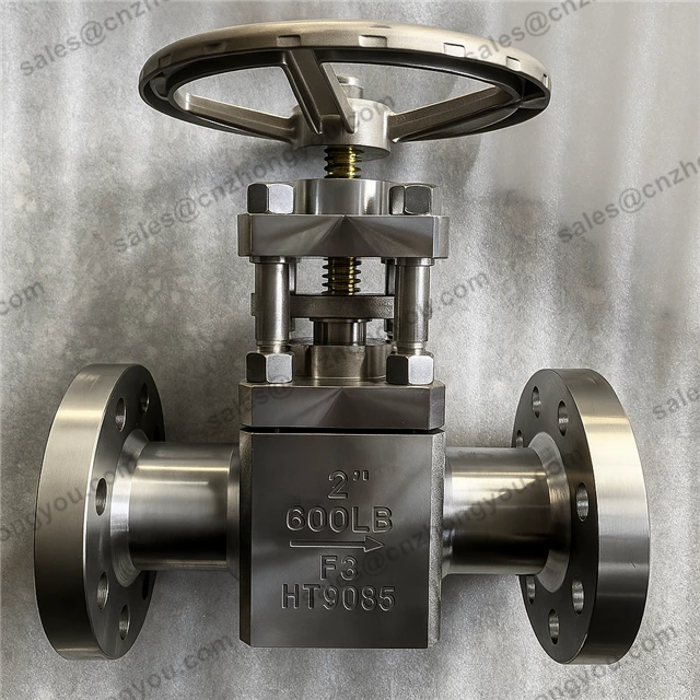 Forged Steel Titanium Globe Valve, 2'' 600LB Titanium F3 Body, Titanium F3 Trim, RF Ends