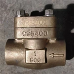 Forged Aluminum Bronze C95400 Check Valve, 1'' 800LB, ASTM B148 C95400 Body, ASTM B148 C95400 Trim, Socket Weld Ends